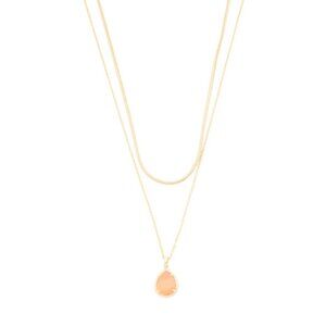 KENDRA SCOTT Gold Cat's Eye Teardrop Multi-strand Necklace